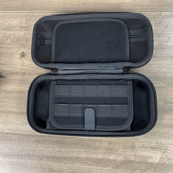 Carrying EVA Hard Shell Protective Case For Nintendo Switch & OLED - Black/Gray - Picture 8 of 11